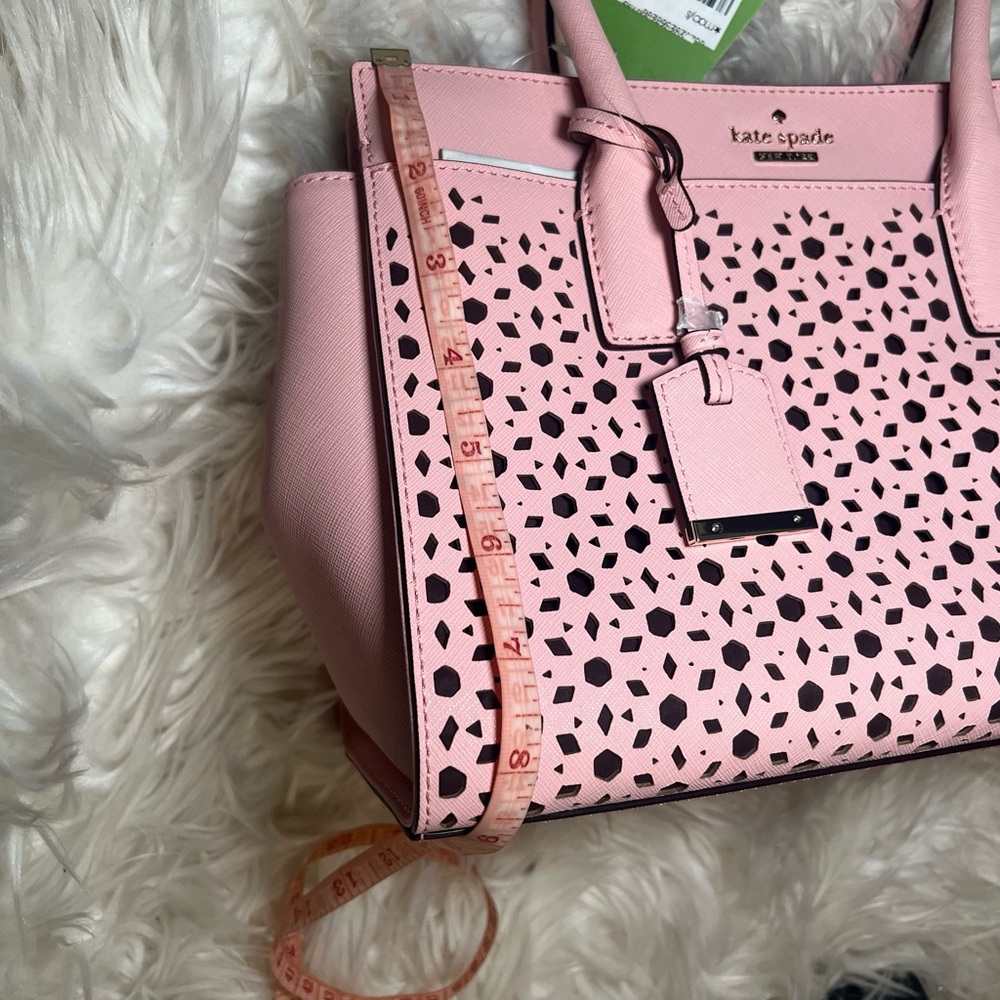 Baby Pink and Brown Kate Spade Bag - Picture 2 of 9